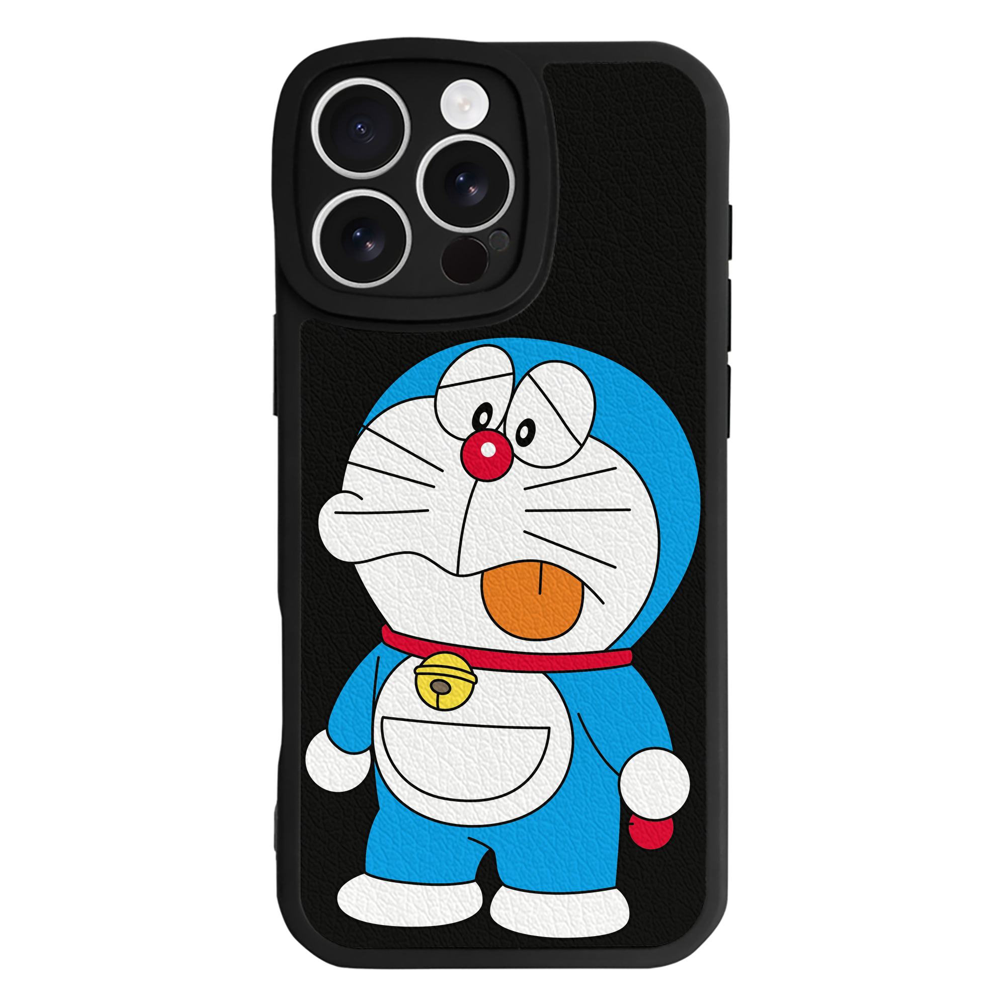 （画像用） ドラえもん Doraemon 【iPhone 16シリーズ対応】シリコンスマホケース（レザー調） 材質：シリコン